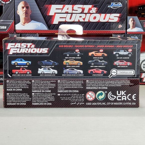 Jada Fast & The Furious Dom's 1970 Dodge Charger 1:32 Diecast Collectible Car - Picture 5 of 8